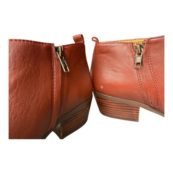 J crew Sawyer Leather Ankle Boot Women size 9.5 - Picture 3 of 8